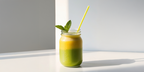 Mango-Matcha med kollagen