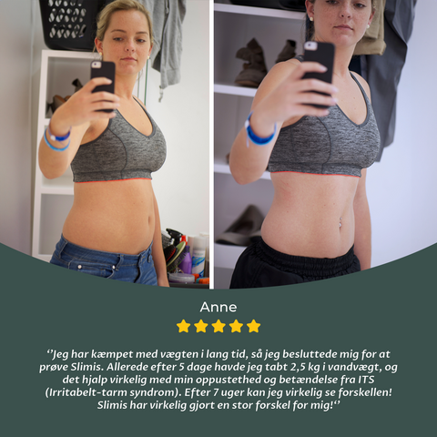 Slimis, 60 vægttabs karameller - Resultater på 7 dage (Med glucomannan)