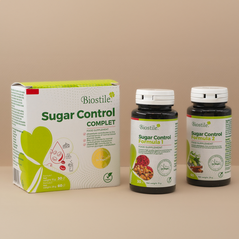 Sugar Control Complet - Naturlig regulering af dit blodsukker, 30 dage